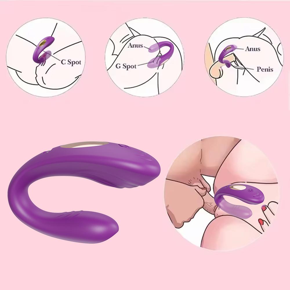 Wibratory podwójnej penetracji Dildo do noszenia Stymulator punktu G łechtaczki Kobiety Pary Dorośli 18 Pilot Zdalnego Sterowania Zabawka Seksualna