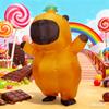 Capybara aufblasbares Kostüm Kapibala Zeichentricktier Einteiler aufblasbares Kostüm Neuheit lustig lustig Halloween Cosplay Party dre