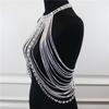 European And American Fashion New Models, Personalized Long Fringed Rhinestone Chest Chain, Nightclub Style Shiny Sexy Top Body Chain
