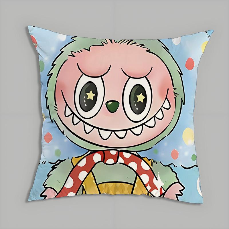 Peripheral Series Pillow Labubu Cartoon Doll Doll Pillow Cushion Cushion Gift Back Cushion