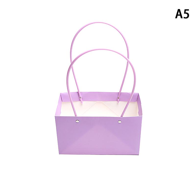 Portable Flower Packaging Box Wedding Decoration Gift Bag Handbag Valentine's Day Birthday Party Decor DIY Bouquet Packaging