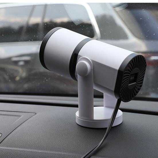 Riscaldatore per Auto 12V Riscaldamento Rapido Ventola di Raffreddamento Base Rotante a 360° Universale per SUV Camion Auto Portatile Riscaldatore Spazio Raffreddatore Sbrinatore Lunotto Sbrinatore