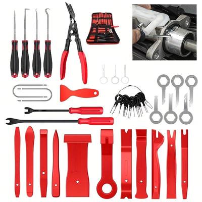 Outil de démontage de garniture de voiture, Kit de levier, outil de panneau de voiture, Kit d'outils de démontage stéréo, outils de démontage manuels automobiles 41 pièces