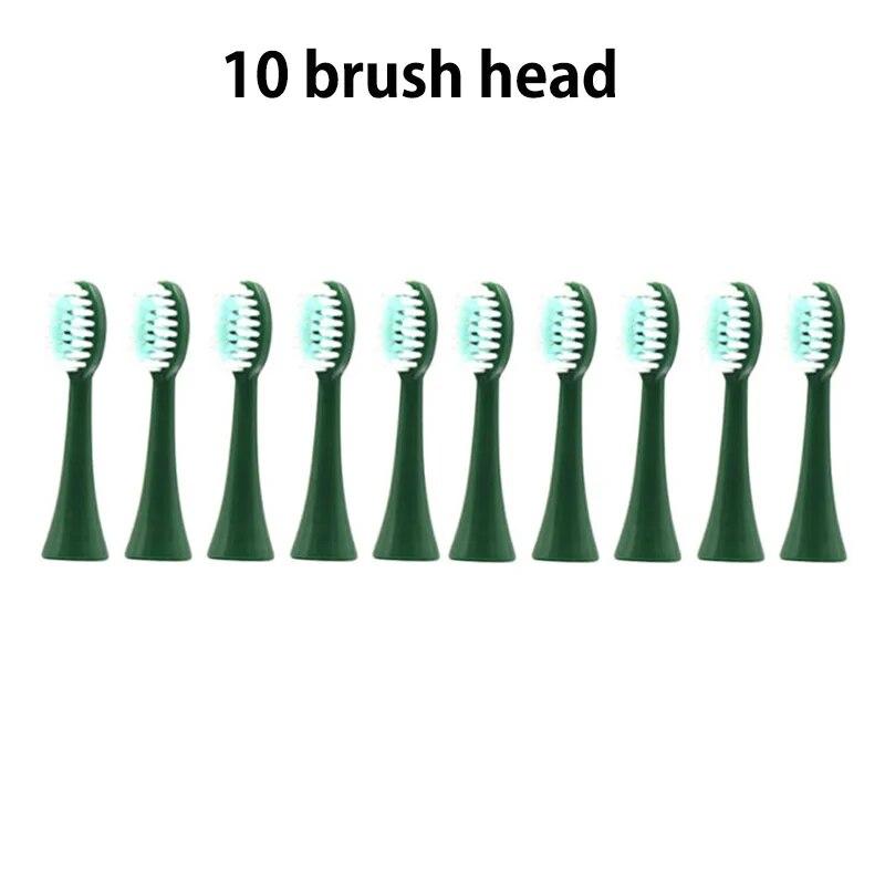 10pcs Original Replacement Brush Heads For Children Sonic Electric Toothbrush Soft Brush Head Deep Clean Smart Tips Accessories