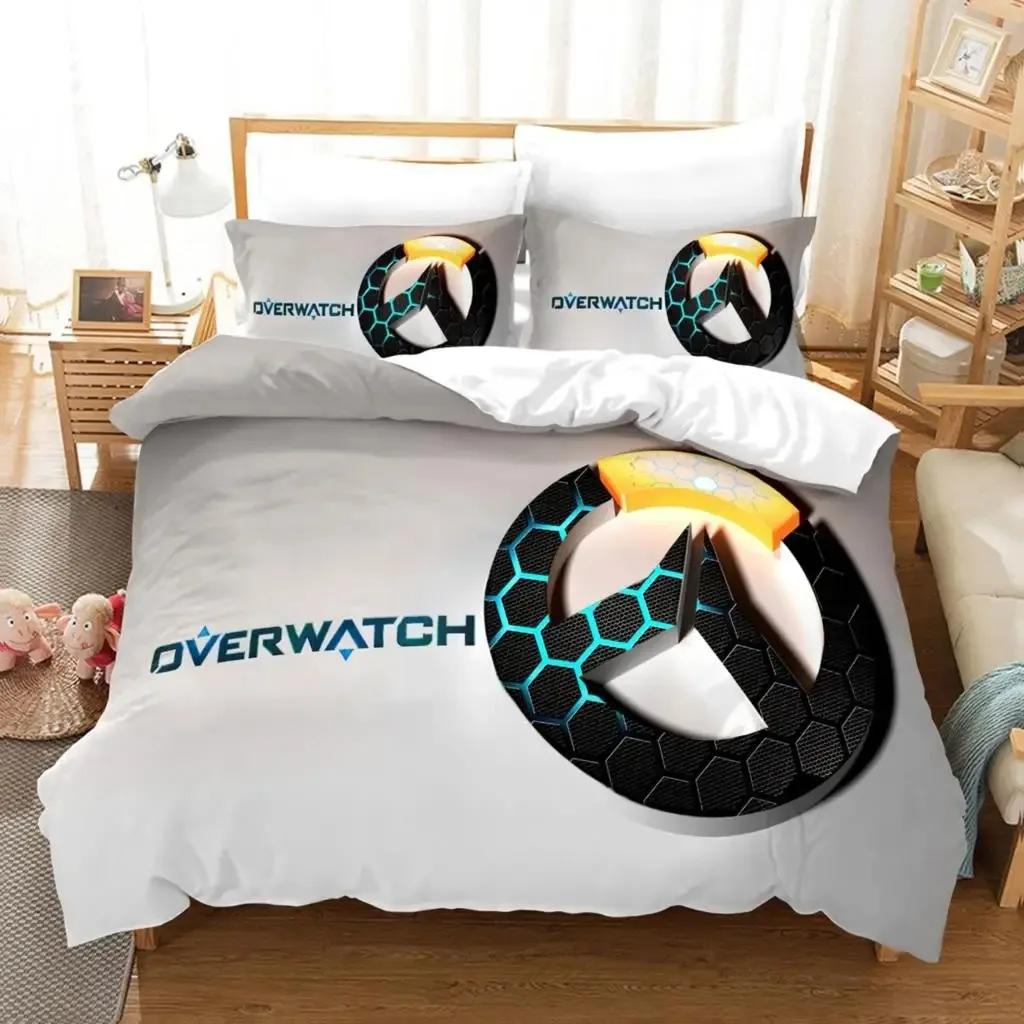 3D Print Anime Overwatch Widowmaker Printed Bed Set Duvet Cover Pillowcase Bedding Set Linen Sheet Quilt Cover Full Queen Size