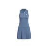 adidas Ultimate365 Tour Faltenkleid Einfarbig Logo Mit Shorts Ärmelloses Kleid Damen kleid Blau IP4182