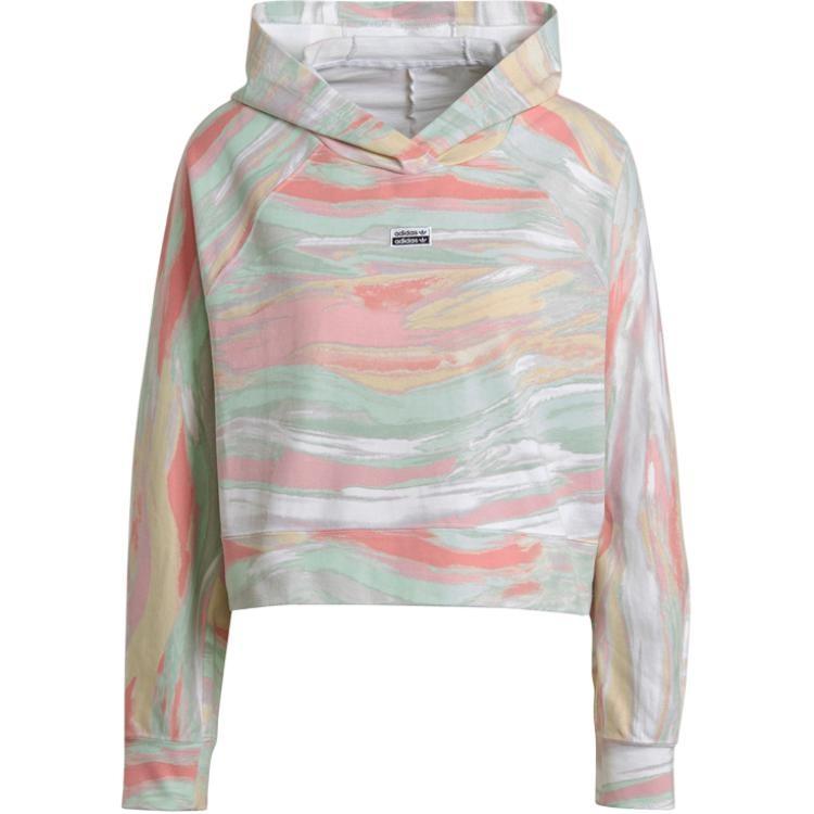 (WMNS) adidas Multicolor RYV Crop Hoodie  Pink  Women s GN4292 XS