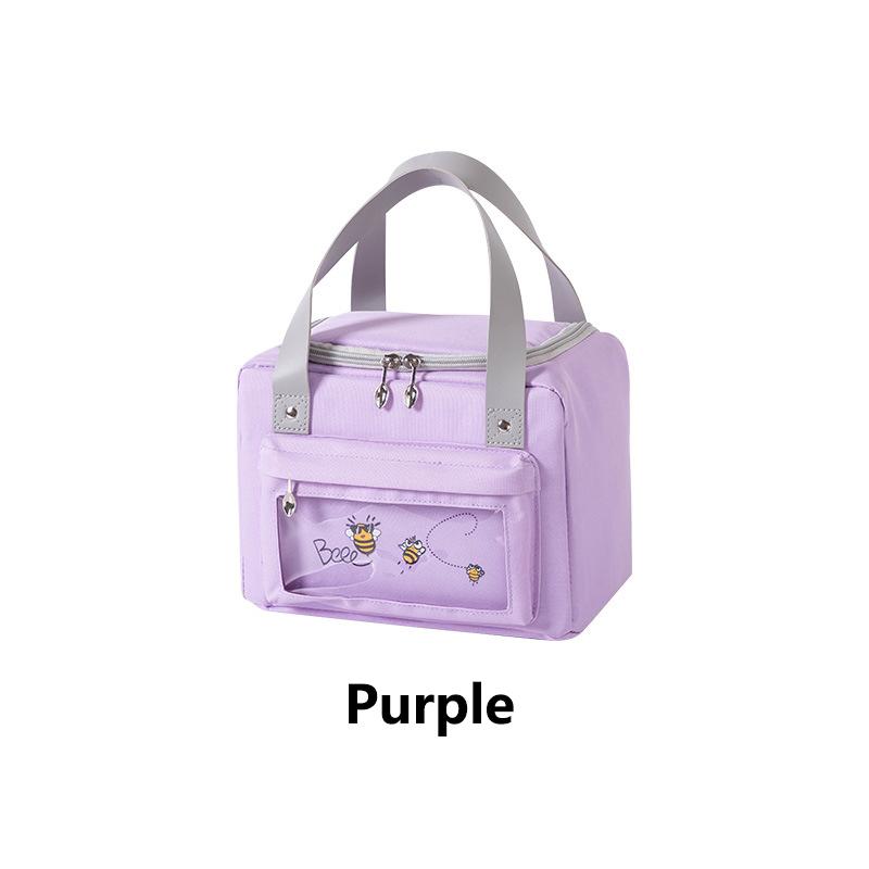 Cartoon Thermische Lunchbox-Tasche für Lebensmittel für Kinder Studenten Tragbare Picknick-Bento-Isolierungs-Lunchpakete für Frauen im Freien Eiskühltasche