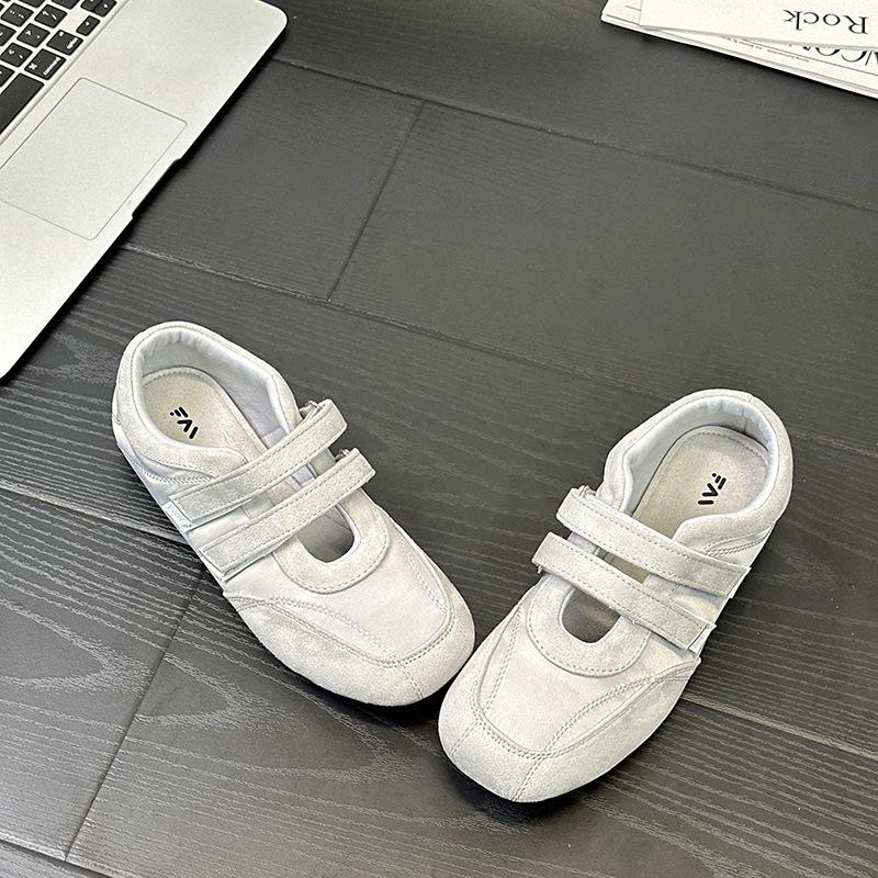 FF2 Spring 22 New Ballet Velcro Candy Color Han Mary Jane Shoes Breathable Soft Sole Single Shoes