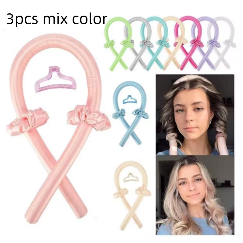 1/3/5pcs mix Woman Heatless Curling Rod Heatless Hair Curls Headband Make Hair Soft Shiny Hair Curler Hairdressing Tools
