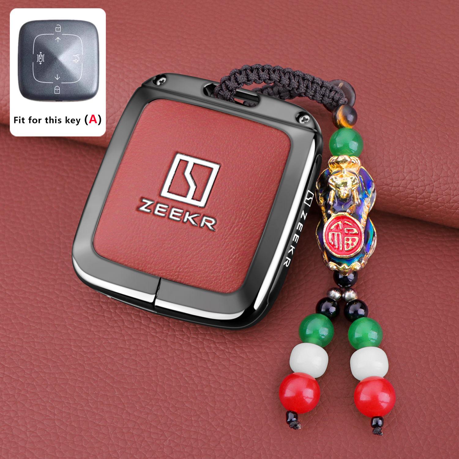 

Car Key Case Fob For Zeekr 7X Car-Styling Keychain Remote Protection Cover Bag Shell Housing Holder Auto Accessories Fit for Zeekr 7X