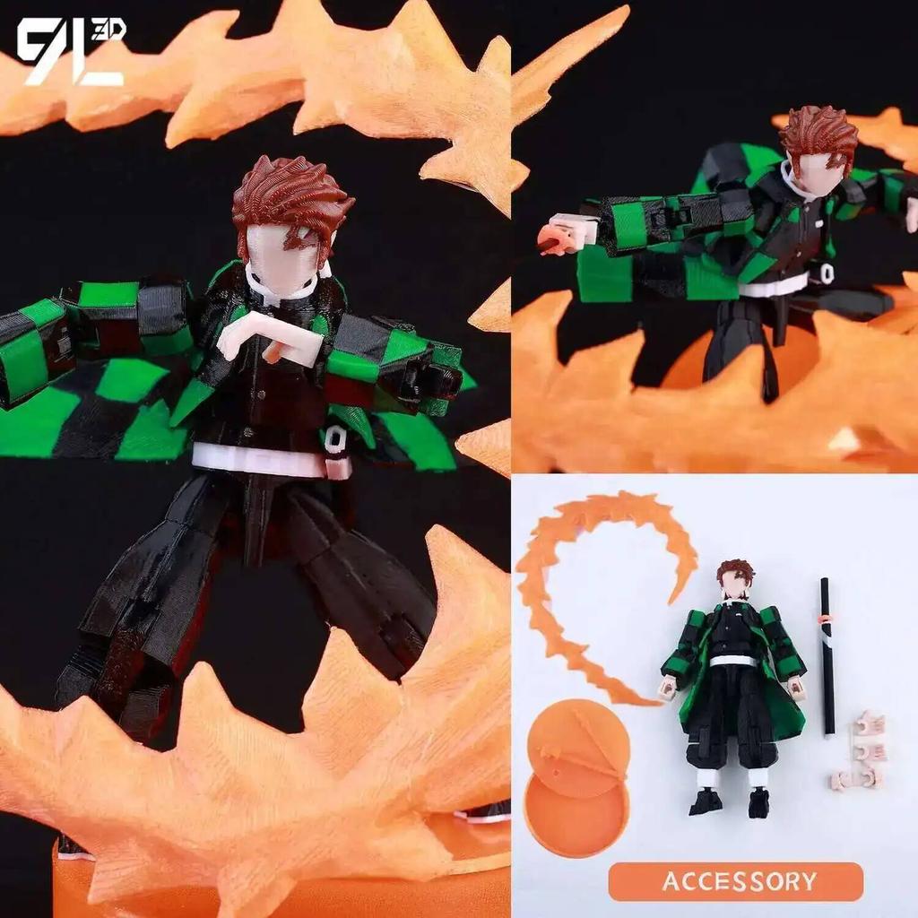 9L 3D Jujutsu Kaisen Figure Titan 13 Anime Gojo Black Outfit Model Lucky 13 Model Dummy 13 Anime Multi-Jointed Poseable Toys