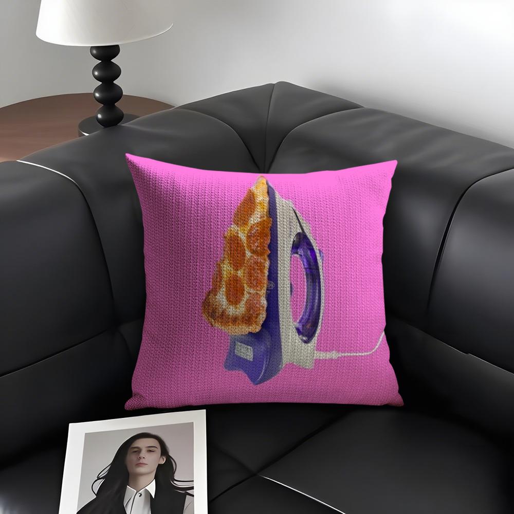 

Creative Food Fruit Print Cushion Cover Natural Linen Organic Fabric DoubleSided Printing Sofa Home Decor Gift Pillow Case 30X30cm