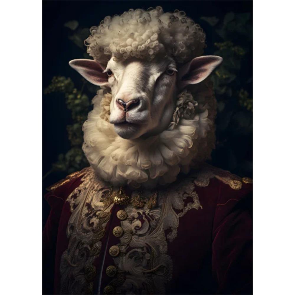 Aristokratyczne Zwierzęta Portret Plakaty i Druki Sztuka Vintage Malarstwo na Płótnie Obrazy na Ścianę do Salonu Dekoracja Domu