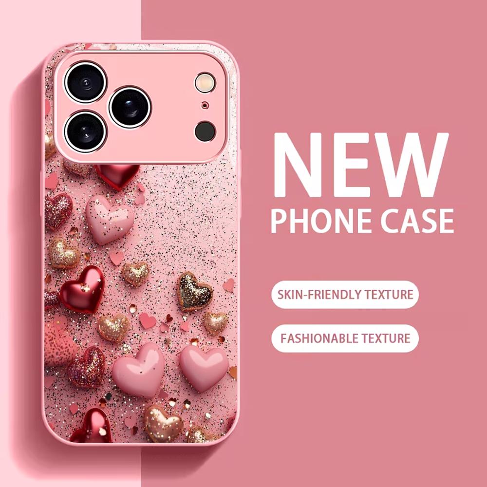 Colorful For Electroplated Glass Phone Case For iPhone 17 16 15 14 13 12 11 Pro Max Plus 16E 17Air Cover
