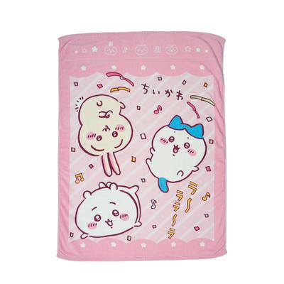 Marushin Towel Chiikawa Hachiware Rabbit Character Nap 0775015200 Children's Blanket, Design, Cute, 100% Cotton, Girls' Blanket, Summer, Daycare,