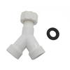Adaptor conector Tee Mașină de spălat vase Mașină de spălat Adaptor de joncțiune dublă Splitter Y Splitter cu garnitură 81mm Conectați două furtunuri