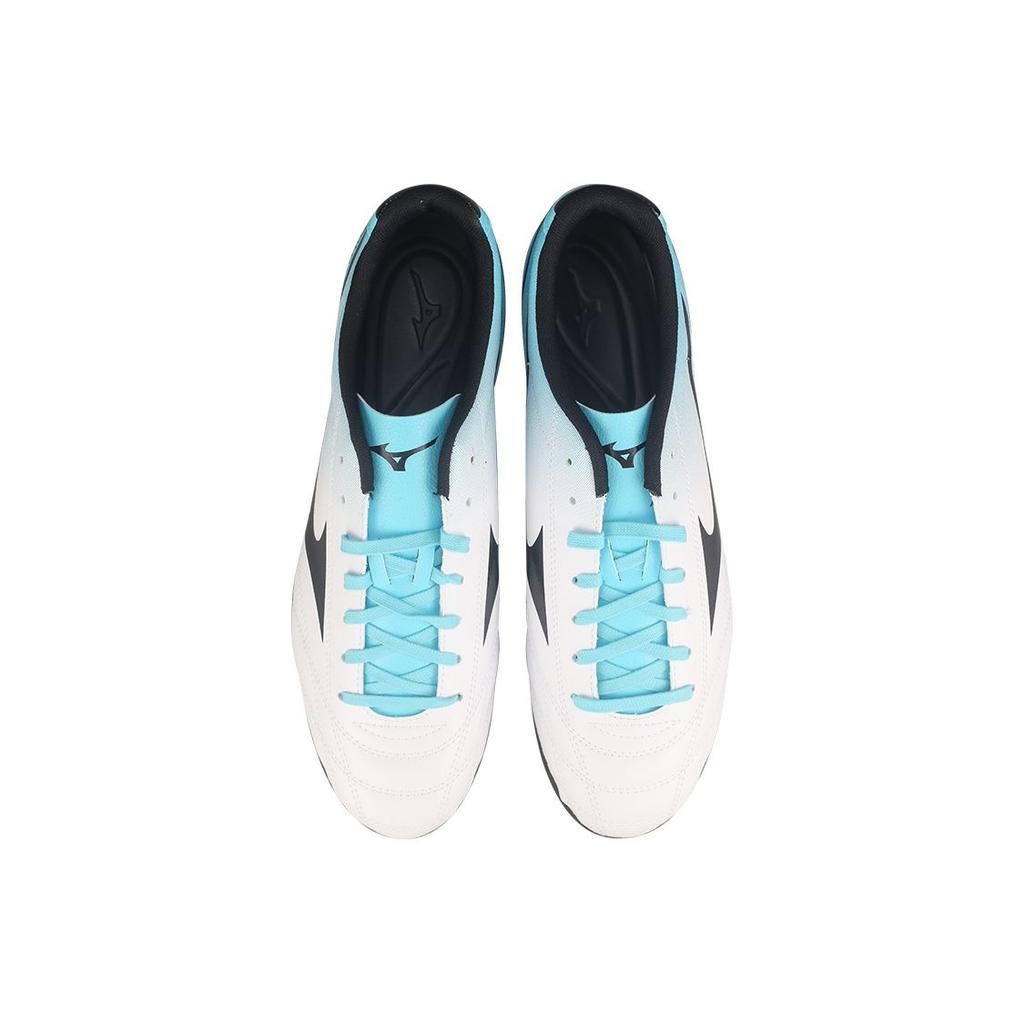 Mizuno Folgado AS Wide Lace-Up AG (Rubber Short Studs) Shock Absorbing Durable Impact Resistant Soccer Shoes Men Soccer Shoes White Blue P1GA229425