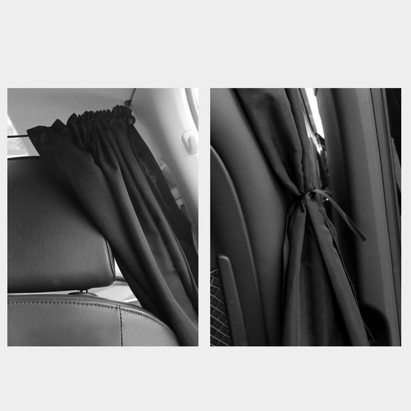 Car Privacy Curtains 2PCS Auto Van Sun Shades Private Auto Van Sun Shades Uv Blocking Truck Curtains Car Retractable Curtains