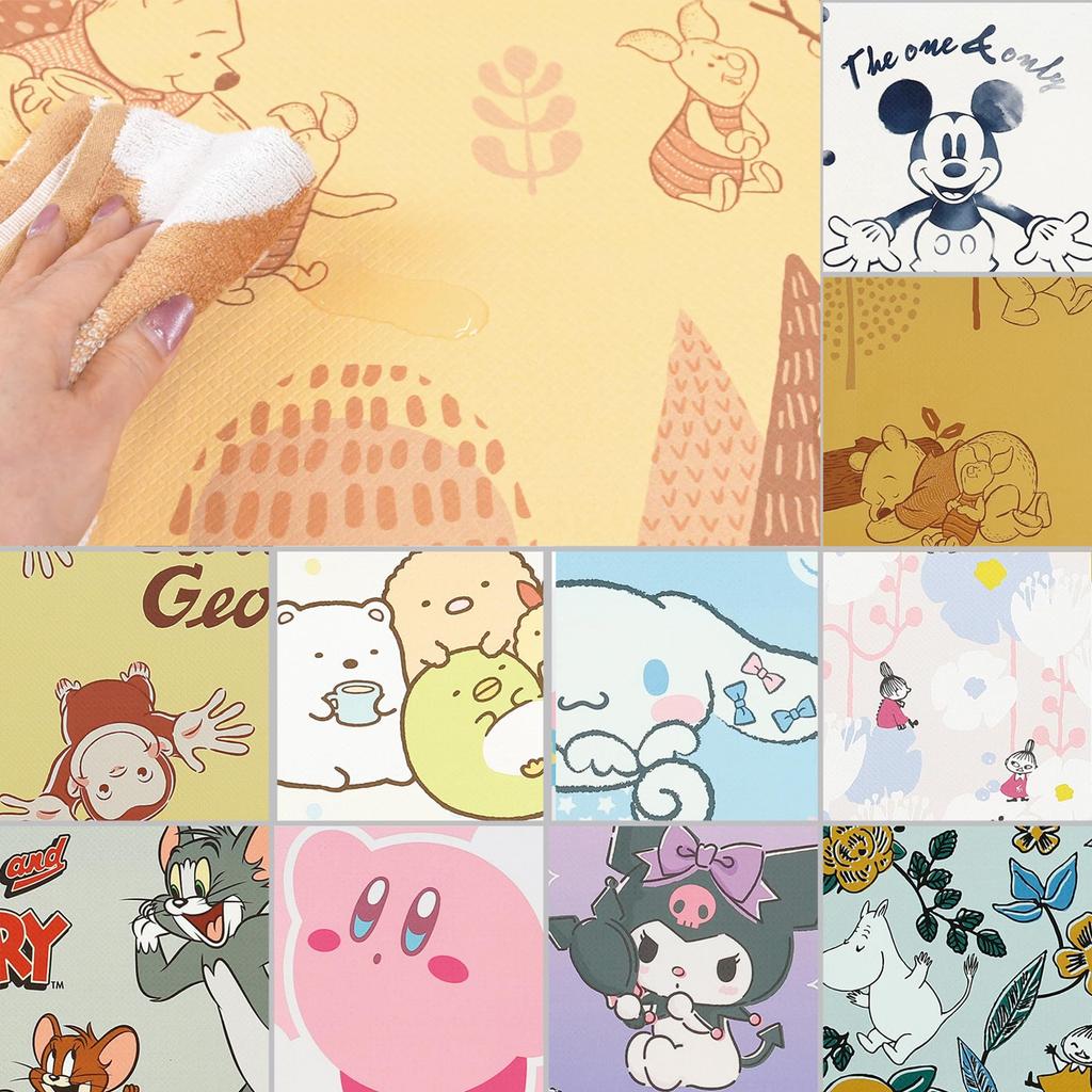 Marushin Sanrio Cinnamoroll Lazy Cinnamon Toilet 3795020700 Mat, Wipeable, Water-Repellent, Non-Slip, PVC,