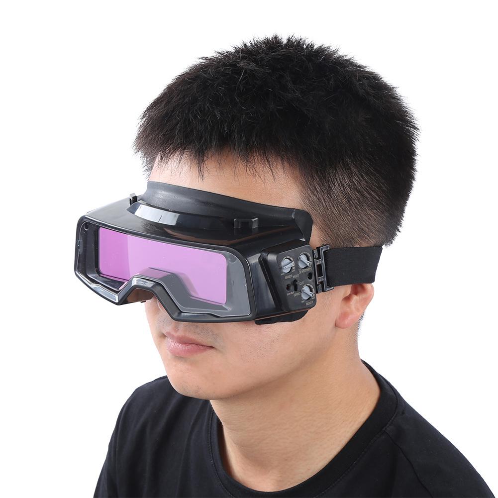 Welder Protective Goggles Automatic Dimming Screen Argon Arc Welding Accessories