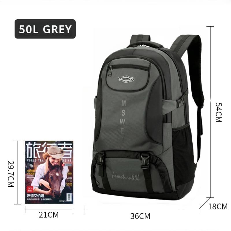 2024 New Outdoor Travel Backpack 50L/65L/85L Large Capacity Duffle Bag High Quality Oxford Waterproof Breathable Travel Bag Business Trip Hiking Bag