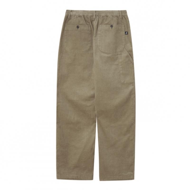 KANGOL Corduroy Basic Pants Dark Beige 4561