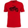 Mens Vintage Motorcycle Stencil T Shirt Bikers Chopper