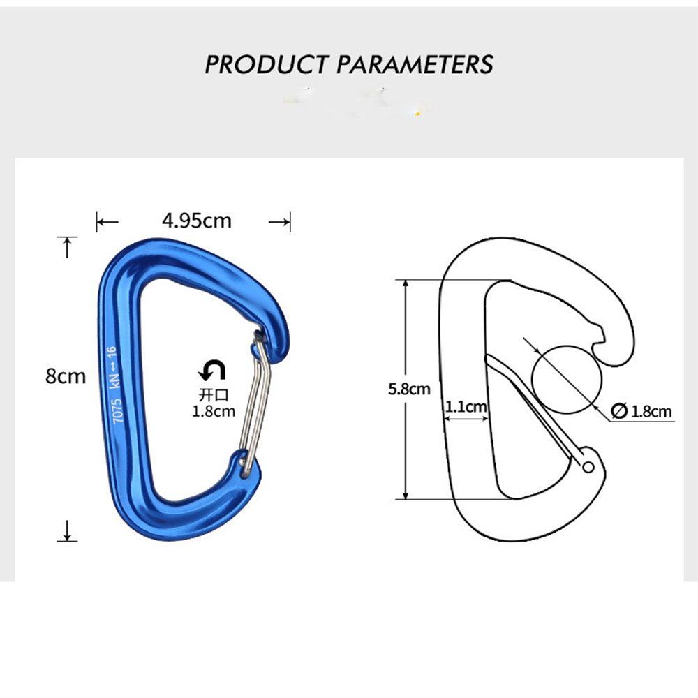 Outdoor Accessory Safety Lock Hook Climbing Equipment Mountaineering Buckle Climbing Carabiner