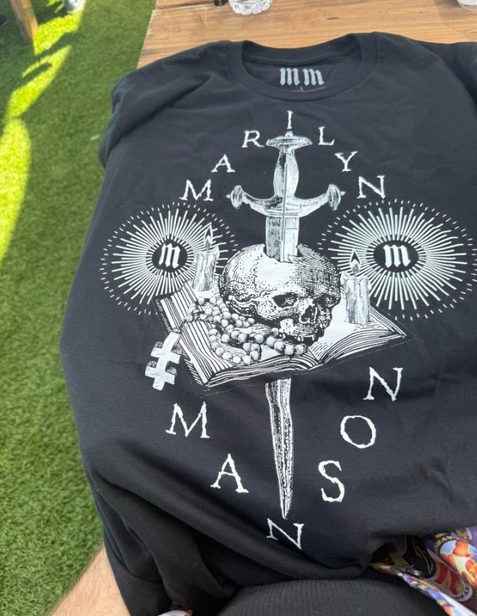 SALE SALE!! Marilyn Manson Tour 2026 Merch from Cleveland T-Shirt Reprint Gift L