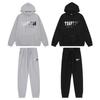 Trapstar Trendy Embroidered Hoodie Set: Unisex High Street Style with Plus Velvet Lining.