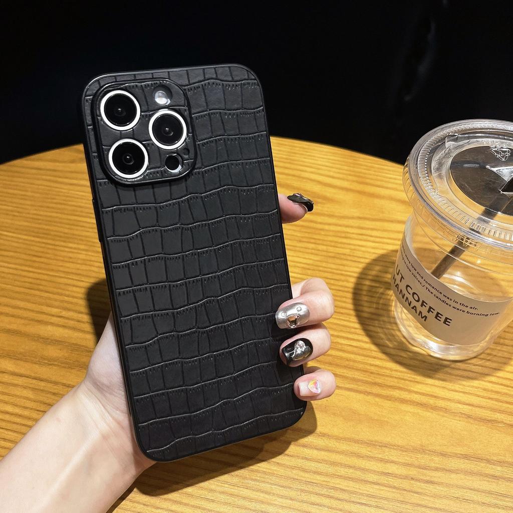 Jednoduché obchodní pouzdro se vzorem krokodýlí kůže s magnetickým přichycením Vhodné pro IPhone15promax Odolné proti pádu Pánské a dámské pouzdra na telefon IPhone 14