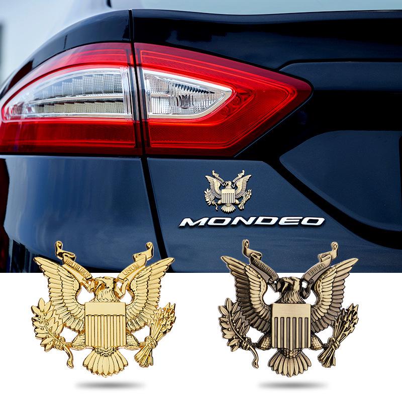 Eagle Emblem Car Sticker - US President Seal, Creative Scratch Modification & Tail Decoration