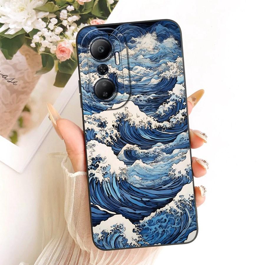 Fashion Painted Cover For Infinix Hot 20 Hot20i Case Soft Cover Funda Soft Bumper For  Infinix Hot 20 Play Hot20 flower Coque