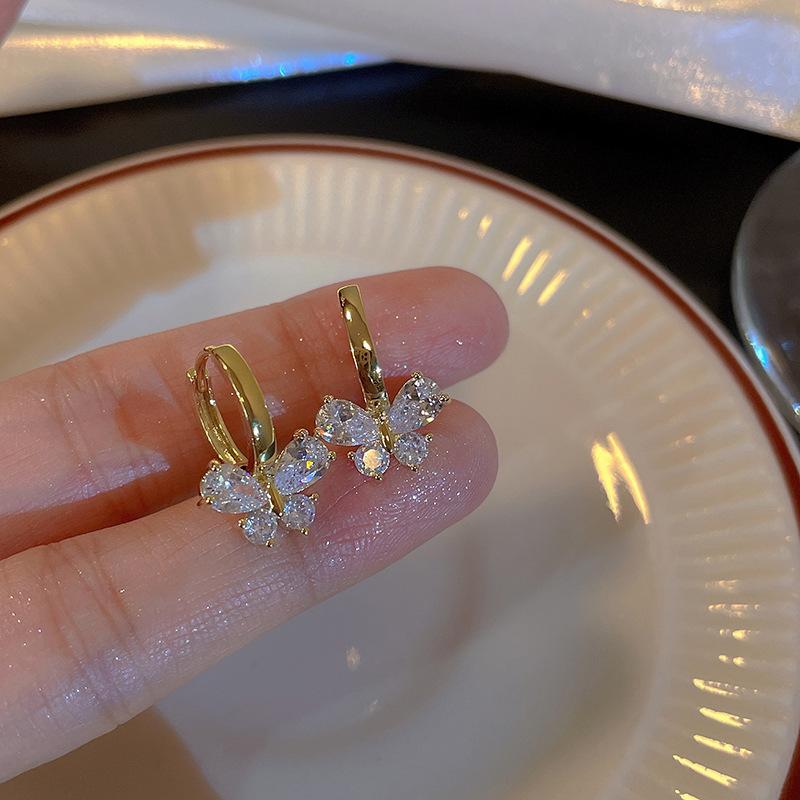 New Style Butterfly Ear Clips for Women - Simple, Elegant and Petite Earrings. New Trendy and Versatile Ear Accessories.