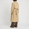 Designer Fit Handmade Trench Coat Women's Stylish Beige Genuine Lambskin Leather