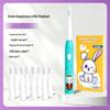 Rechargeable Electric Toothbrush for Kids: Soft Bristles, Waterproof, Automatic, Cartoon Design, Safe for Baby Teeth