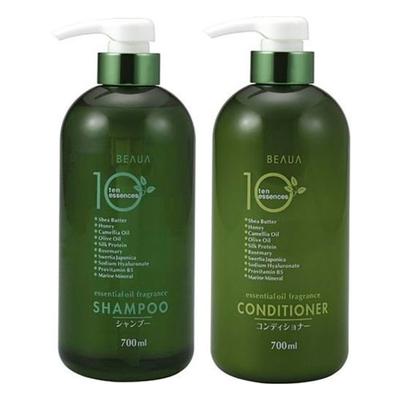 Kumano Bua 10 Essence Conditioner 700ml + Shampoo 700ml, 1 Unit