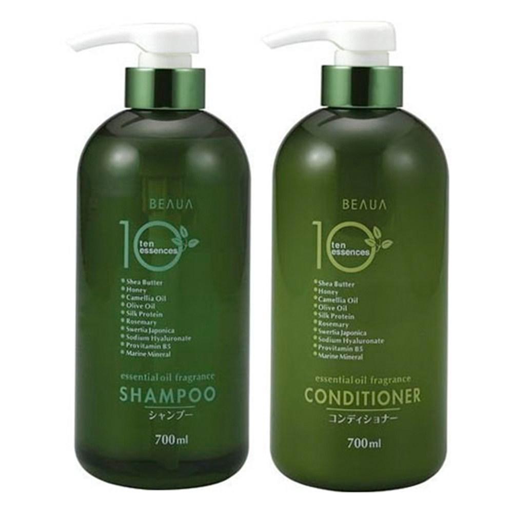 Kumano Bua 10 Essence Conditioner 700 ml + Shampoo 700 ml, 1 Einheit