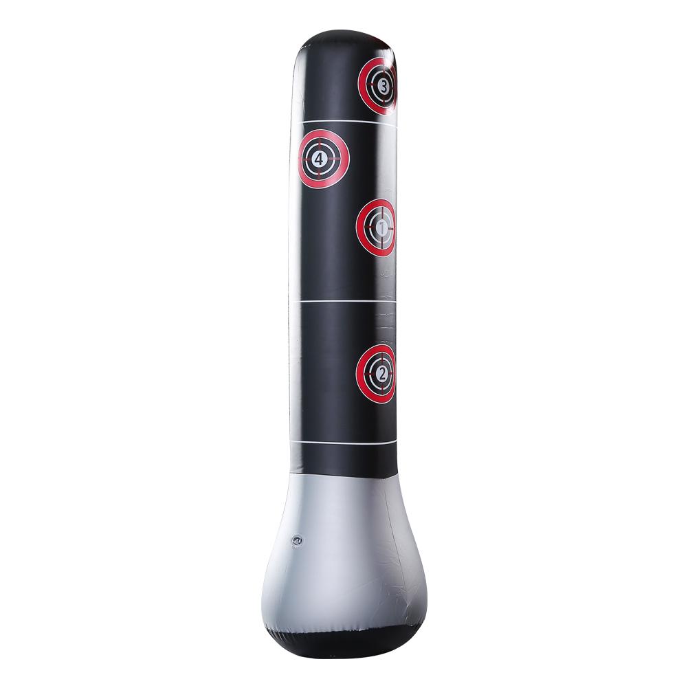 Inflatable Punching Bag  PVC Material Kickboxing Bag Freestanding with Instant Bounce Back Movement for Kids and Adult