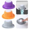 Silicone Floor Drain Hair Catcher Washbasin Bathtub Sink Filter Drain Anti Clogging Hair Blocker Bathroom Kitchen Sink Strainer