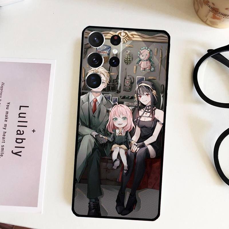 Puzdro Spy X Family pre Samsung Galaxy S22 Plus S21 Ultra S20 FE S8 S9 S10 Note 10 Note 20 Ultra Kryt