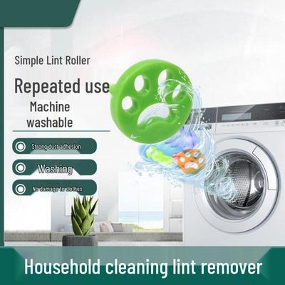 Large Silicone Cat Paw Lint Remover - Modern Washable Double-Sided Hair Cleaning Roller