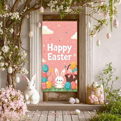 Backdrop Festive Banner Bunny Ears Colorful Party Supplies For Gathering Event Holiday
