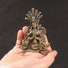 Metal Buddhas Statues for Meditations Decors,Buddhas Statues Figurines Spiritual Decors Table Centrepieces Nuwa Statue