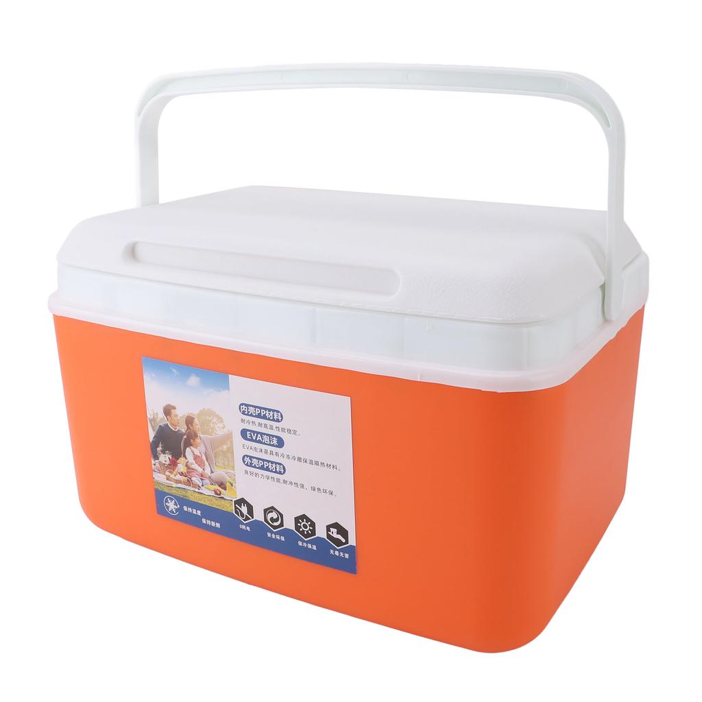 8L Isolierte Tragbare Kühlbox Effiziente Warm-Kalt-Isolierung Tragbare Harte Kühlbox Eisbox für Camping Picknick