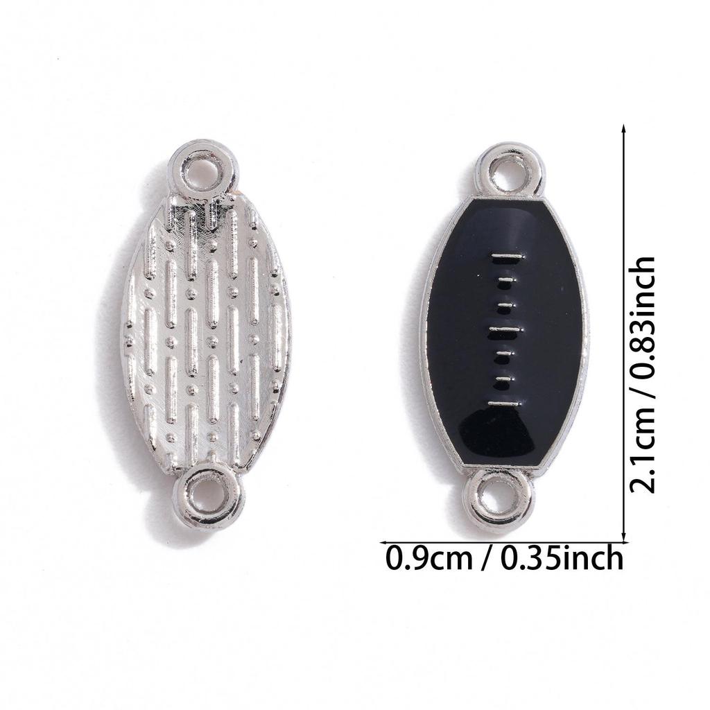 Pendentif rétro double pendant en forme de ballons de sport, accessoire de bijouterie en alliage