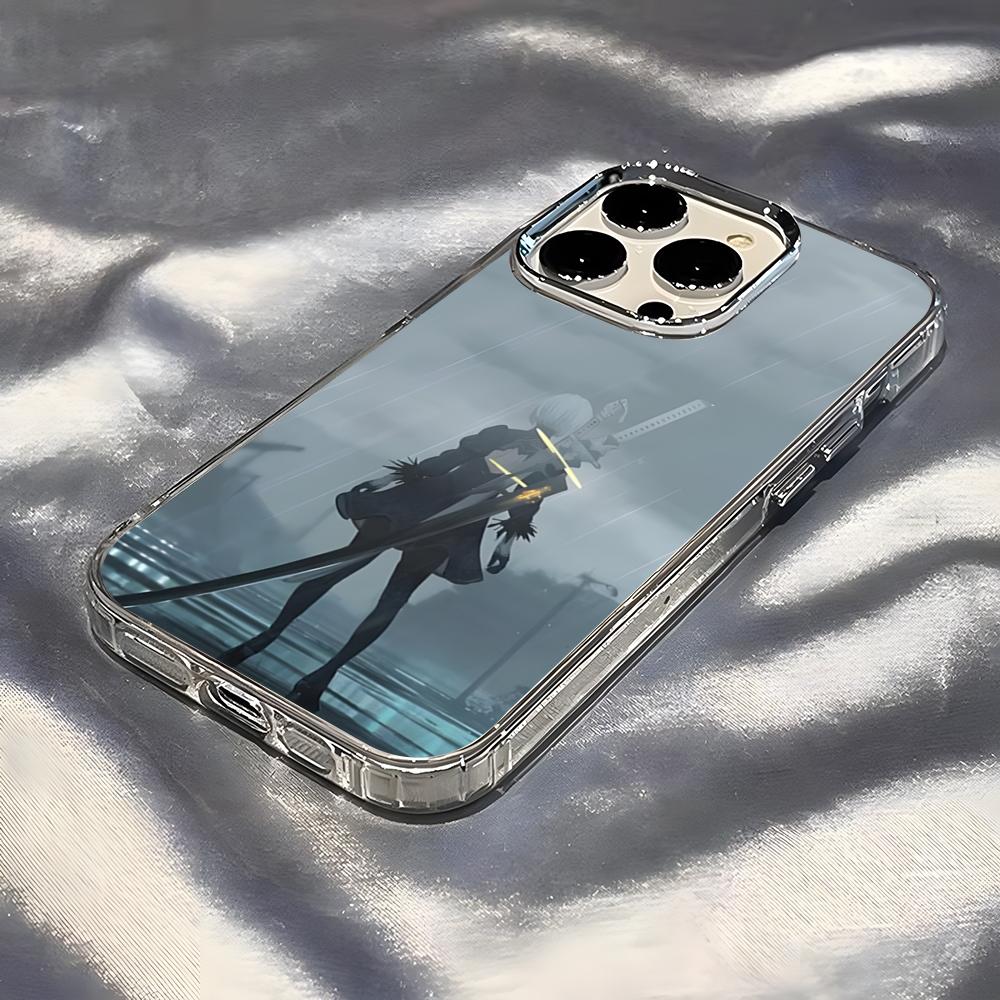 N-NieR A-Automata Phone Case For IPhone 17 Pro Max 16 15 14 Pro Max IPhone 13 Pro Max 11 Plus Transparent Cover