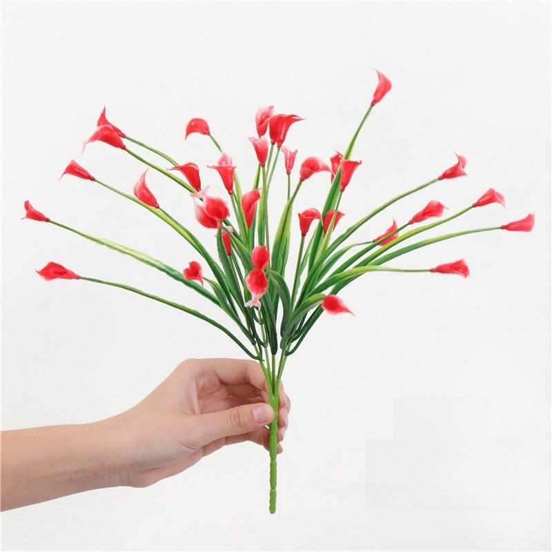 Plastic Fake Floral With Eucalyptus And Chrysanthemum For Party Decorations
