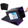 Windowed PU Leather Card Box for 100+ Yu-Gi-Oh, Hero Duel, MTG Cards